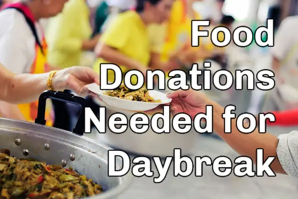 Daybreak Meal to Feed the Homeless