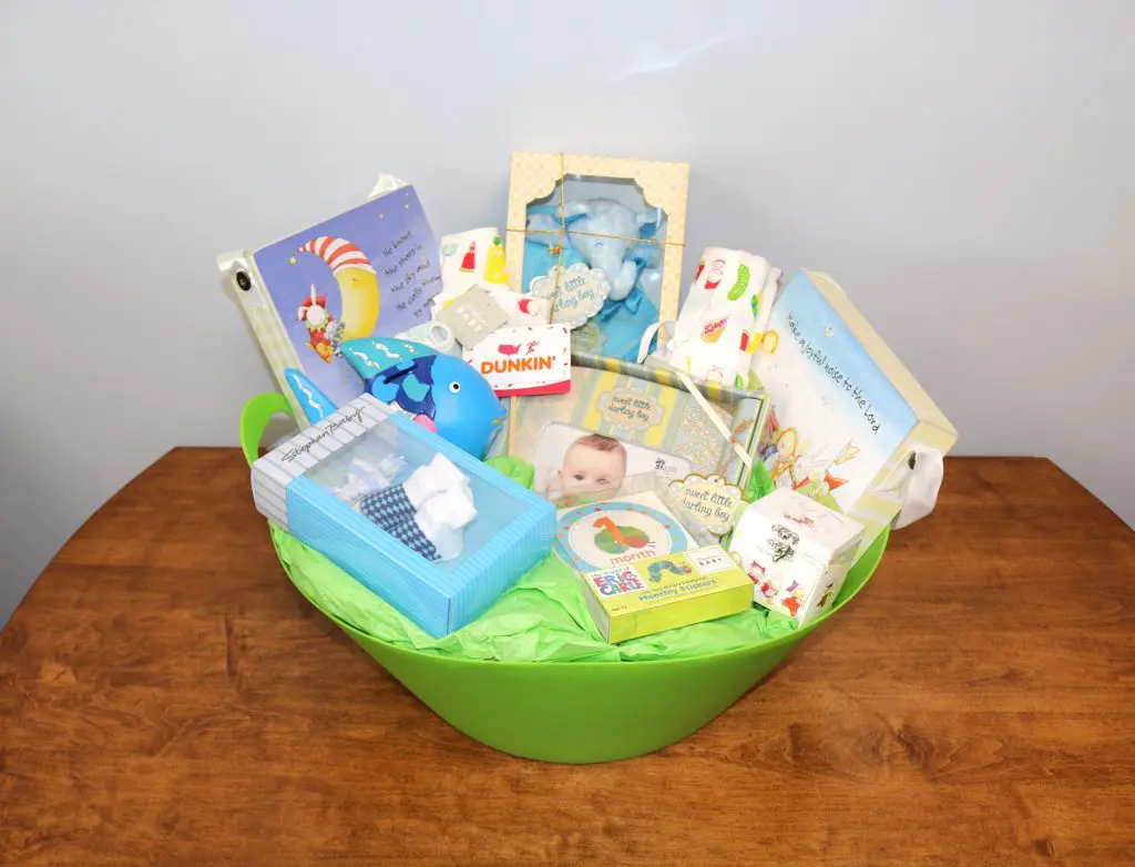 Boy Baby Gift Basket