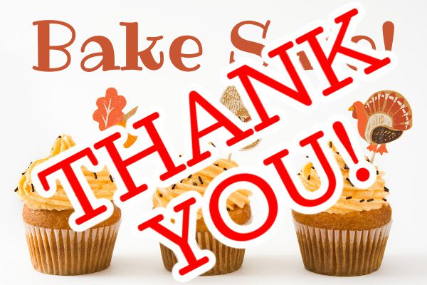 CCW Bake Sale Thank You!